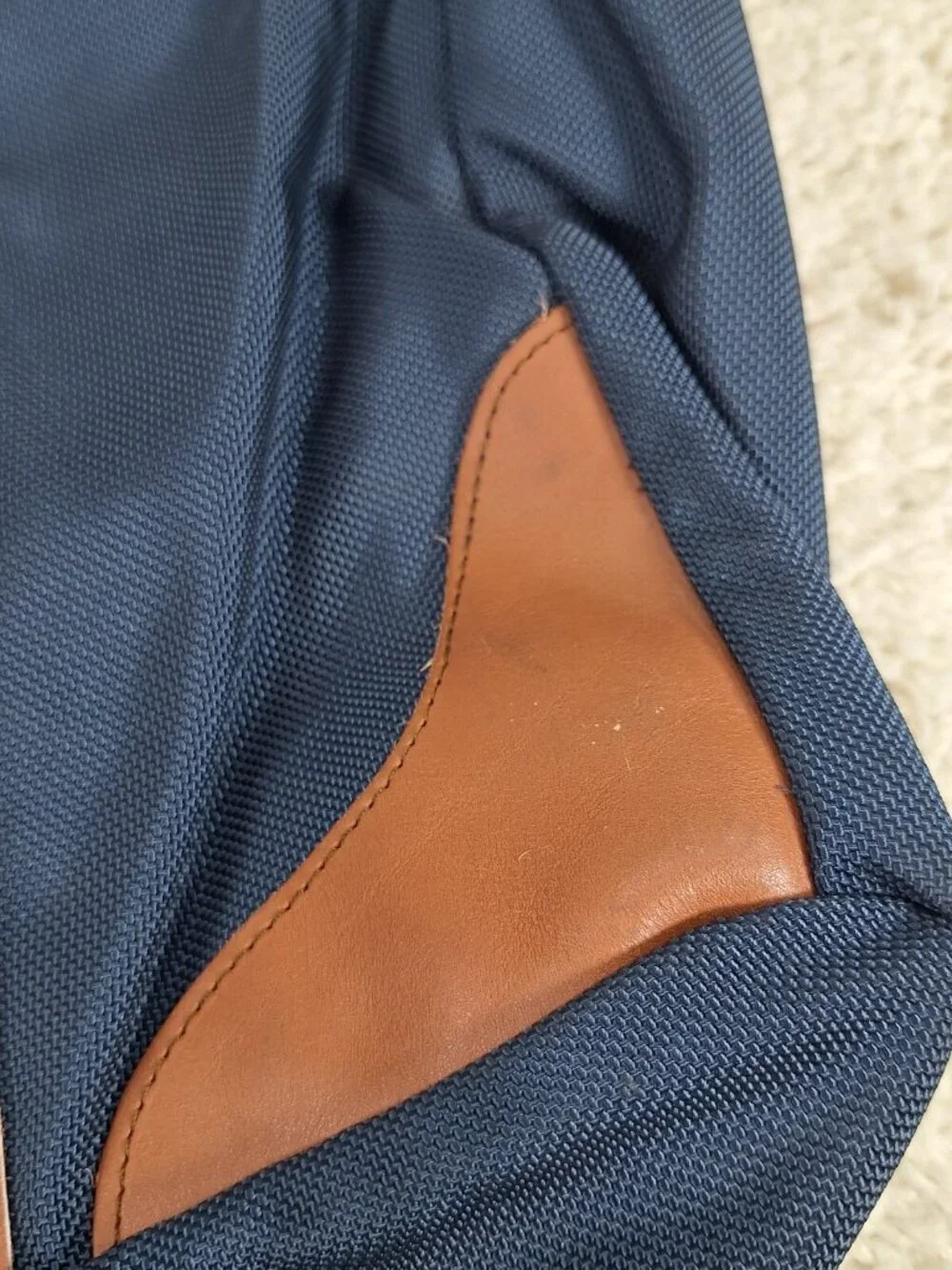 Vintage Eddie Bauer x Ford Bronco Leather & Canvas Duffle Tote Overnight Bag